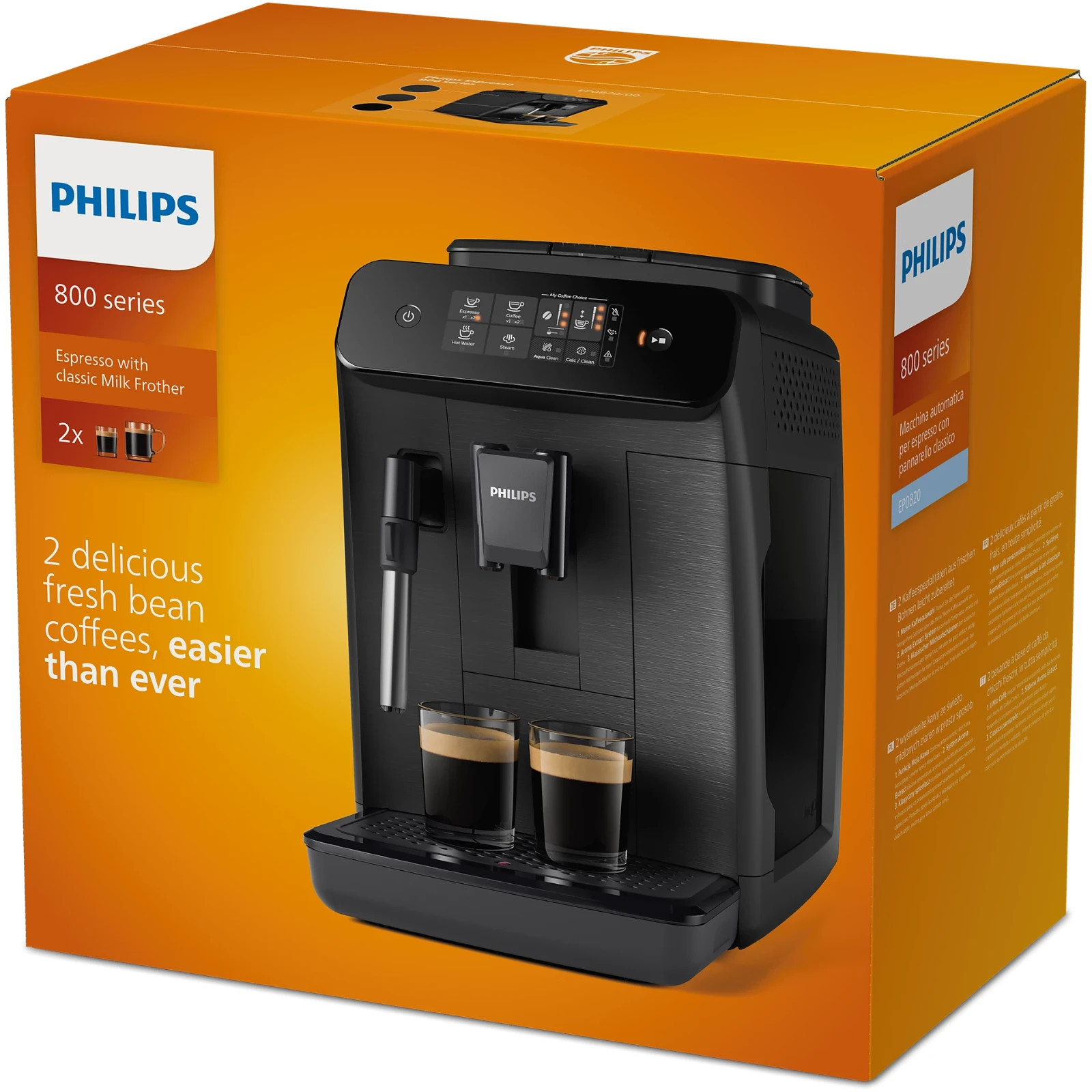 NEW Philips 800 Series Fully Automatic Espresso Coffee Machine w/ Milk Frother