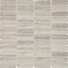 12" x 12" Grey Glazed Ceramic Mosaic Tiles - 10 PC, 10.20 SQFT
