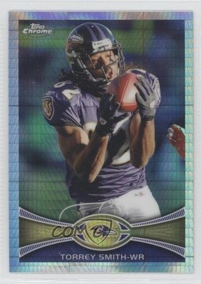 2012 Topps Chrome Prism Refractor 75/216 Torrey Smith #52 0a1