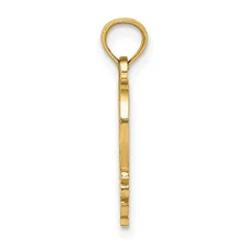 10K #1 MOTHER In Heart Frame Pendant 10D3942