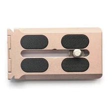 SunwayFoto DPL-70 Universal Vertical Shooting QR Plate for Cameras, Gold