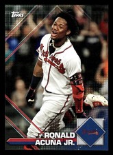 2020 TOPPS HERITAGE RONALD ACUNA 8 2020 MLB STICKER COLLECTION PREVIEW BRAVES