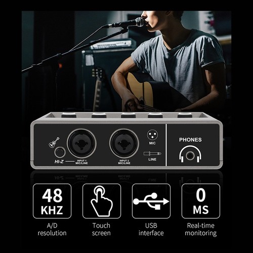Professioneller Audiomixer USB-Audio-Interface Soundkarte DJ-Equipment Aufn5494 - Bild 3 von 9