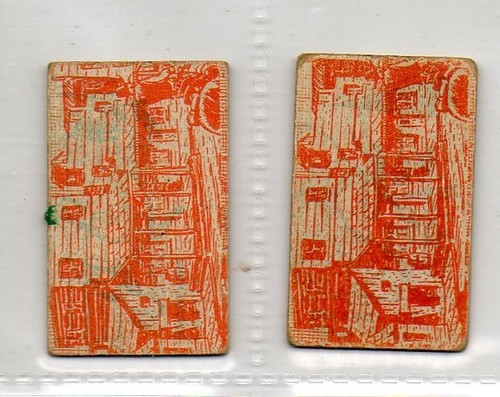 Tarjetas redondas de rayos X Topps 1949 # 54 y 57 - Películas - Imagen 2 de 2