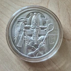 OSIRIS EGYPTIAN GODS SERIES ULTRA HIGH RELIEF 2 OZ .999 FINE SILVER ROUND