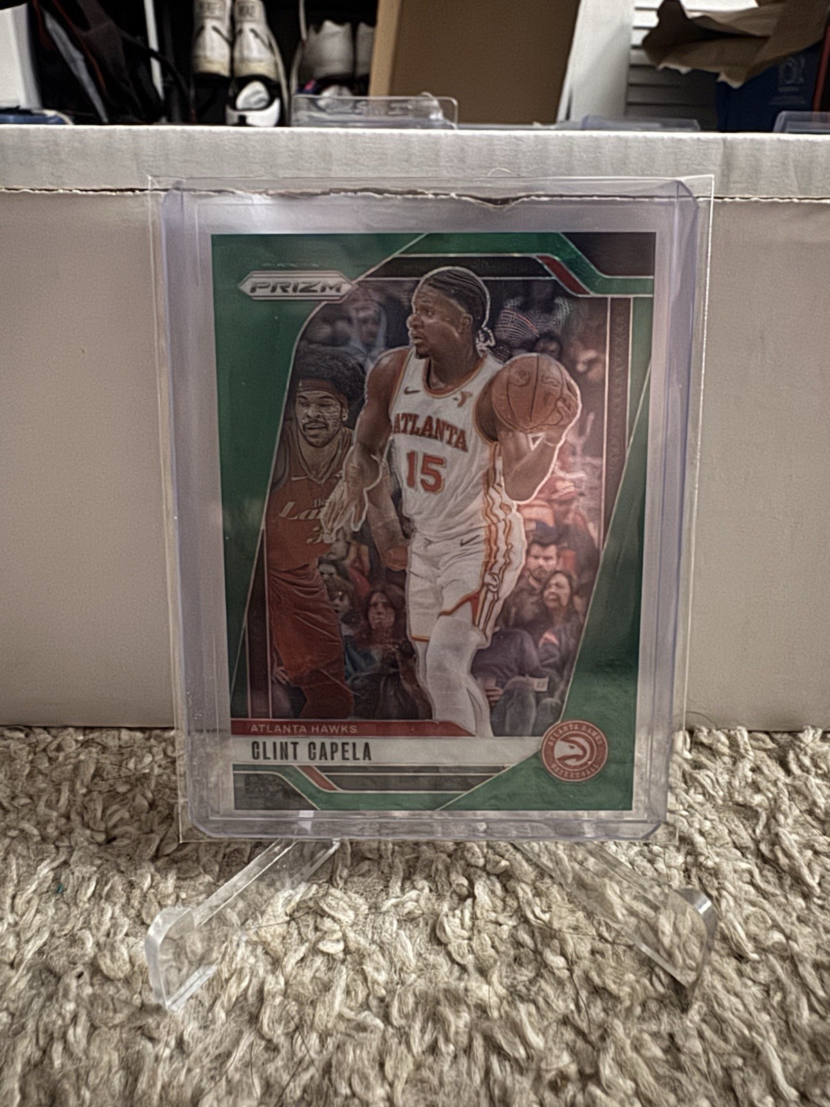 Panini Prizm 2024-25 Clint Capela Green Scope FOTL 161 #/8 Rockets
