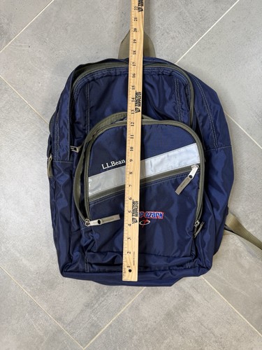 L.L. Zaino Bean Deluxe Book Pack Navy 37L 103372 Camp Ozark Logo - Foto 13 di 14