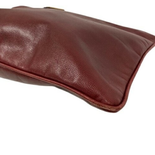 Yves Saint Laurent Clutch Tasche Markenlogo Dunkelrot Damen - Bild 18 von 24