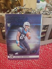 Donruss Optic Play Action Jonathon Brooks Purple Refractor RC 17/25 Non Auto