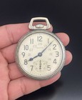 Waltham Vanguard 23 Jewels Manual Wind Vtg 24 Hour White Dial Pocket Watch Works