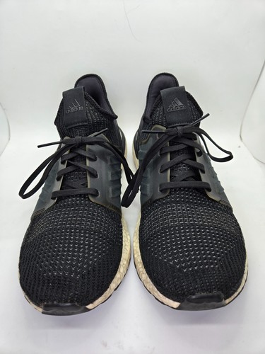 Adidas UltraBoost 19 Shoes Men's 9 Core Black Running Athletic Workout Sneakers - Picture 2 of 9