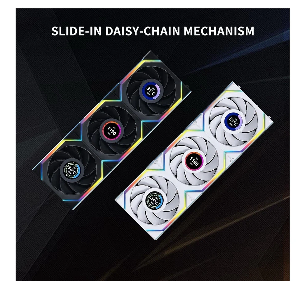 Lian Li UNI FAN SL LCD wireless (Reverse Blade) 120mm ARGB Fan Triple Pack [BX2] - Image 4 of 4