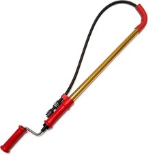 59802 K-6DH 6FT Toilet Auger Snake for Use Manually or with Drill, Drop Head