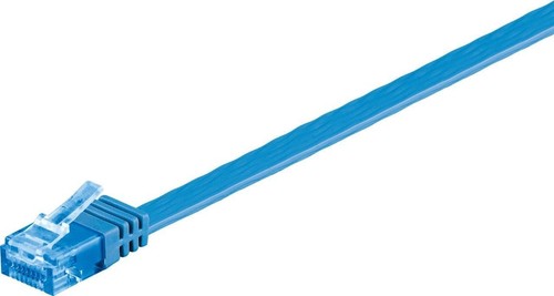 Câble réseau CAT 6a câble plat ; CAT FLAT 6a-0300 U/UTP BLEU 3m - Photo 2/6