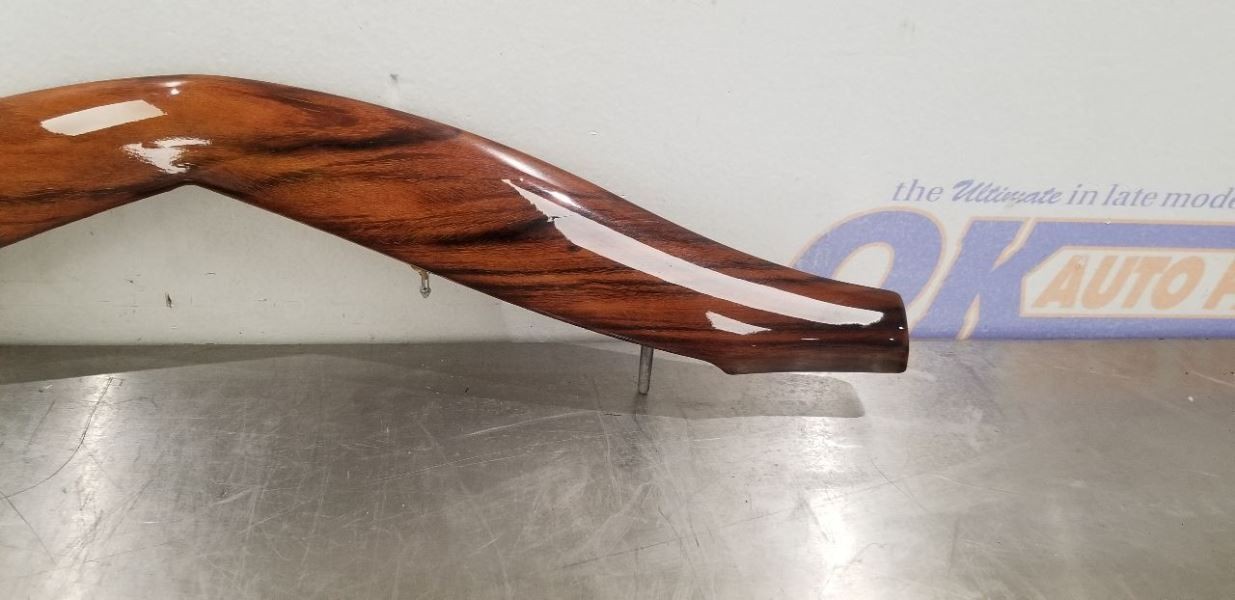 09 MASERATI GRANTURISMO CENTER DASH PANEL DASHBOARD WOODGRAIN TRIM BEZEL SET