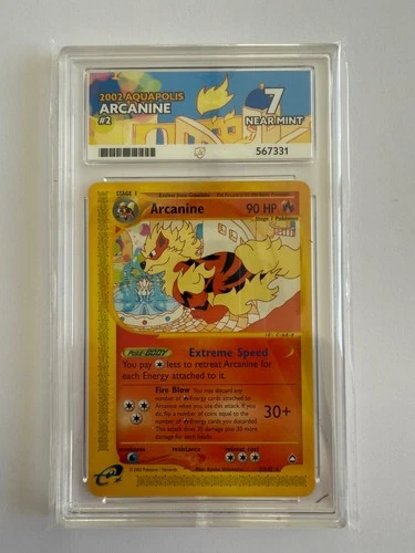 Arcanine Rare 2002 Aquapolis #2/147 ACE 7