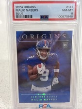 2024 Panini Origins - Rookies Malik Nabers #147 Holo Blue /99 (RC) Color Match