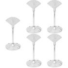 5pcs Stainless Steel Menu Cards Holder Table Number Holder Table Number Holder