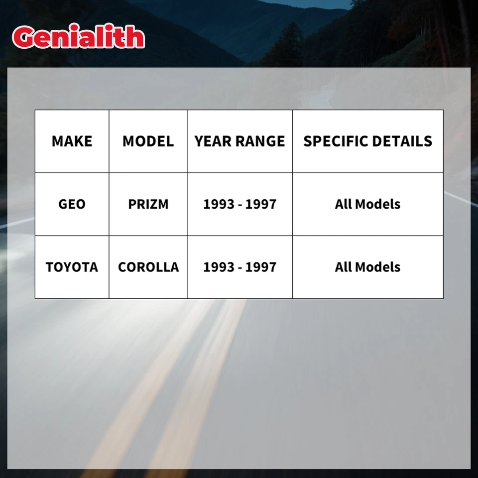 Front Brake Rotor & Ceramic Pad For 1993 1994 1995 1996 1997 Toyota Corolla Geo Foto 3 de 4