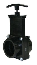 7101 ABS Gate Valve, Black, 1-1/2 Slip