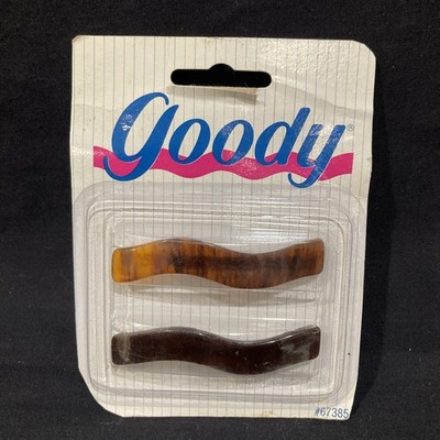 Goody 2 Wavy  Tortoise-like  Hair Barrettes 1996 New G103