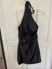 Faviana Glamour Little Black Halter Neck Mini Dress 6