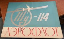 Aeroflot Tupolev TU-114 - Sehr seltene Brosch&uuml;re (1961)