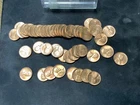 1956P Lincoln Red Wheat Cent Penny Roll Gem BU Red #11294