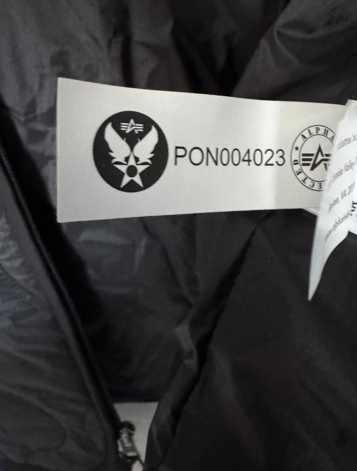 Chaleco acolchado grande Alpha Industries nuevo con etiquetas Foto 3 de 4