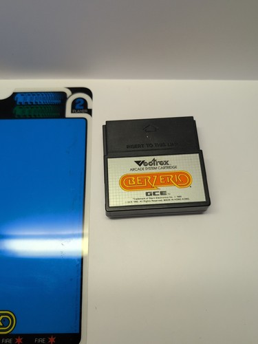 Berzerk Vectrex Caja Carro de Juego Superpuesto Sin Bandeja Buen Estado PROBADO ¡MIRA RÁPIDA! - Imagen 14 de 16