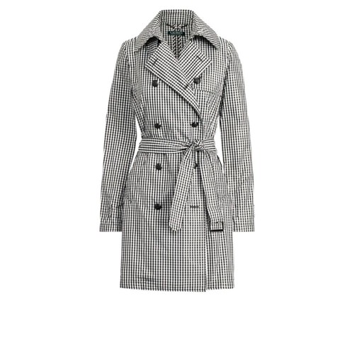 Lauren Ralph Lauren Gingham Twill Trenchcoat Damen Gr. 6 Old Money Gürtel Preppy - Bild 5 von 13