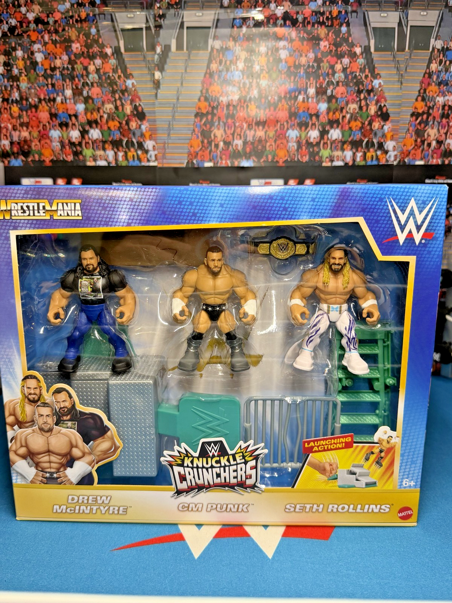 WWE Knuckle crunchers WrestleMania Cm Punk drew Mcintyre Seth