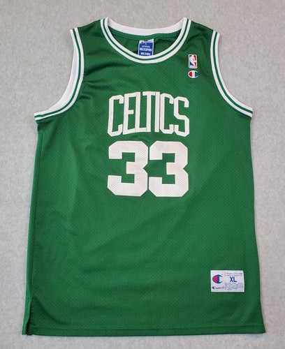 Vintage Boston Celtics Larry Bird #33 Basketball NBA Champion Jersey Size XL