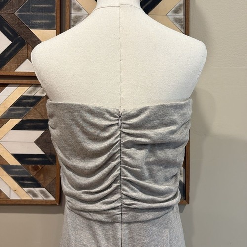 Ralph Lauren Collection Mélange Interlock Strapless Jumpsuit Heather Grey Medium - Picture 9 of 16