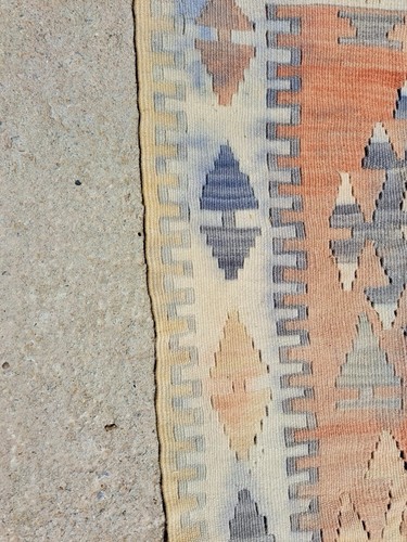 Schöner Tribal Vintage Kayseri Kelim Teppich aus der Türkei - 126cm x 73cm - Bild 5 von 7