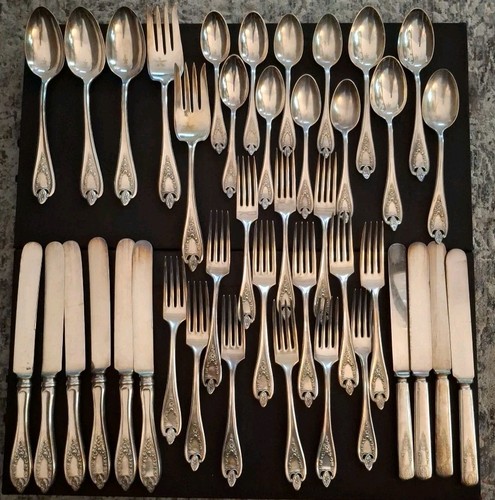 45Pc OLD COLONY Silverplated SERVICE with EXTRAS! 1847 Rogers Bros NICE