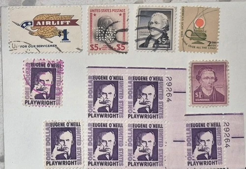 HIGH DENOMINATION US STAMPS Collection NEW/Used Lot of 14 W/8 used 6 New NMOGNH