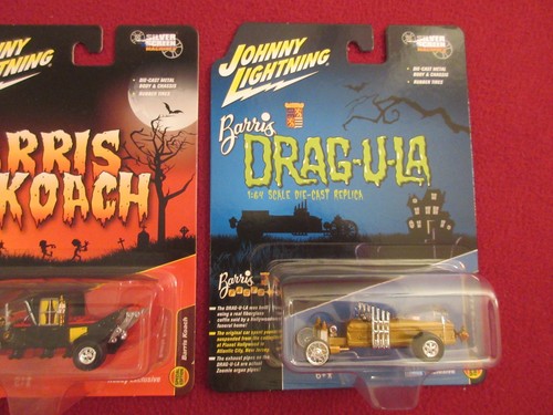 MUNSTERS JOHNNY LIGHTNING BARRIS " DRAG-U-LA & BARRIS KOACH " FACTORY SEALED - Picture 7 of 9