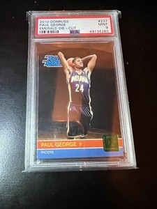 Paul George 2010 Rc Donruss Emerald Die-Cut Rookie PSA 9 ~ Rare