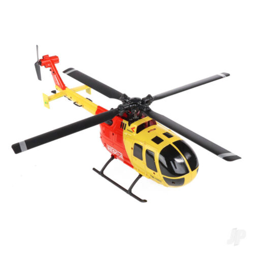 Helicóptero de radiocontrol sin flybar Twister BO-105 escala 250 con giroscopio y sujeción alternativa (amarillo/rojo) - Imagen 3 de 12