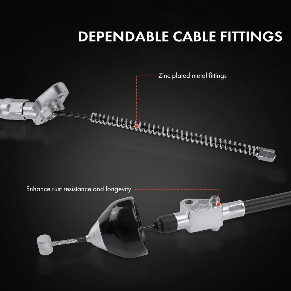 2x Cable de freno de estacionamiento trasero izquierdo y derecho para Toyota Highlander Lexus RX350 RX330 Foto 4 de 4