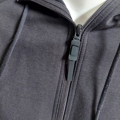 Adidas Giacca Nera con Cappuccio Off Pitched Lunga Full Zip Donna XS Activewear Sportiva - Foto 11 di 12