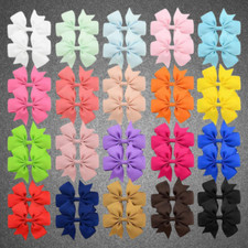 40 Pcs in Pairs 3" Boutique Hair Bows Clips Accessories For Girls Toddlers Kids