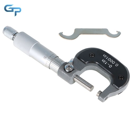 0-1" Premium Precision Carbide Tips 0.0001" Outside Micrometer Metal - Picture 3 of 13