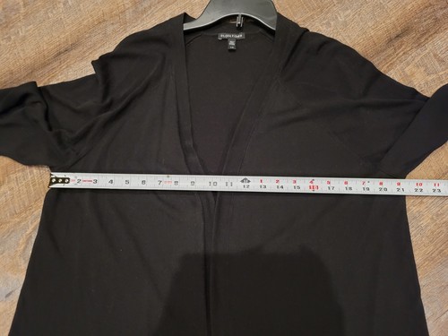 Eileen Fisher Open Front Cardigan, Black, Size Large - Afbeelding 5 van 5