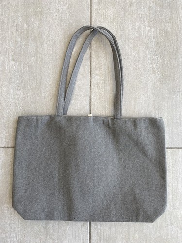 Rilakkuma Grey Tote Bag - Cute Japan San-X Canvas Shoulder Bag – Picnic Design - Picture 4 of 15