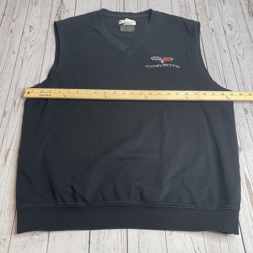 Cutter & Buck Corvette Golf Vest Mens Large Black Sleeveless Auto Racing - Picture 7 of 9