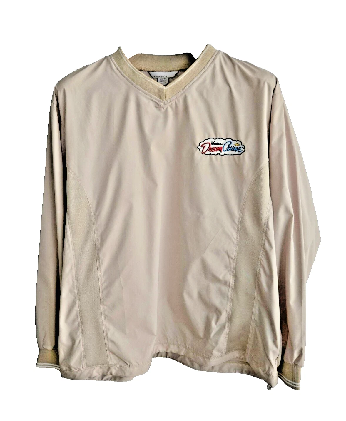 NORTH END - V NECK WINDBREAKER - MEN size X LARGE -- WOODWARD DREAM CRUISE PATCH