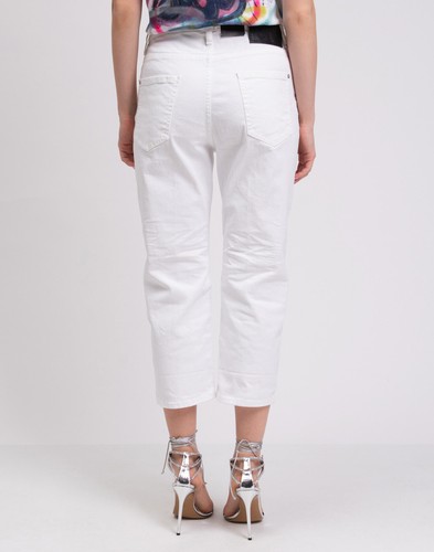 RRP €440 DSQUARED2 Jeans IT42 US6 UK10 M White Logo Colored Wash Cropped - Foto 5 di 7