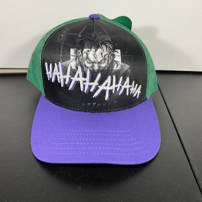 The Joker Ha HaHa Snapback Trucker Embroidered Hat DC Comics BatMan NWT
